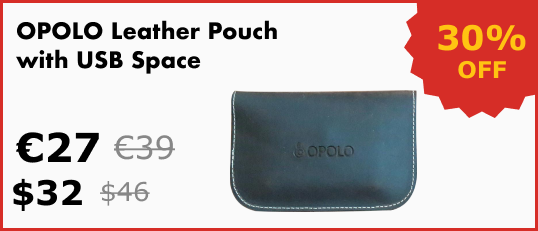 OPOLO Leather Pouch (with USB space)