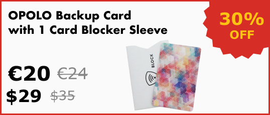 OPOLO Shard Backup Card with Protection